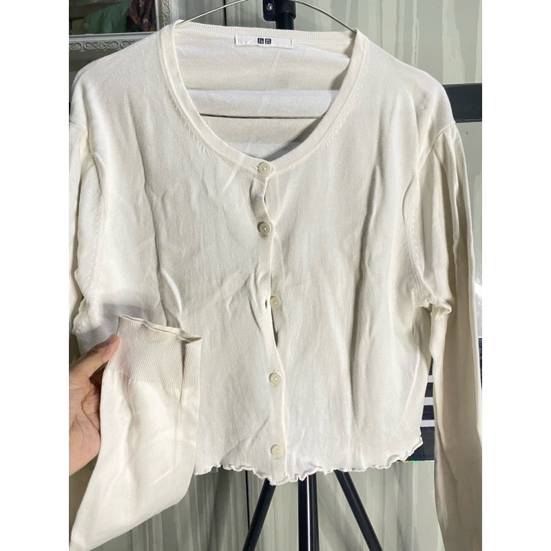 CARDIGAN CROP PUTIH