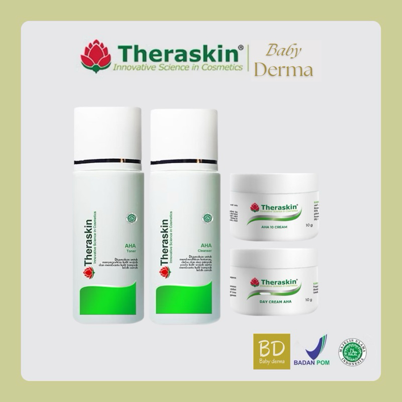 Theraskin Paket AHA Penghilang Flek Hitam Membandel di Wajah