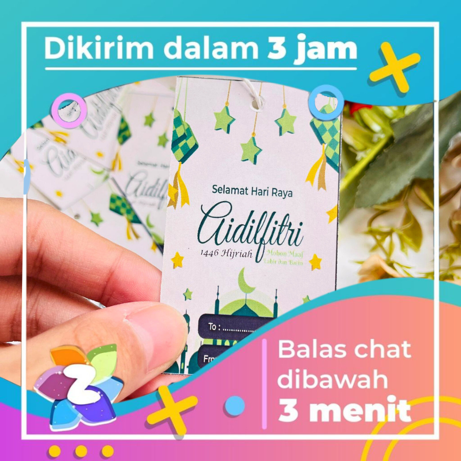 

Hang Tag Idul Fitri Hangtag Kartu Ucapan Ramadan Parcel Lebaran ap260 kue homemade premium quality