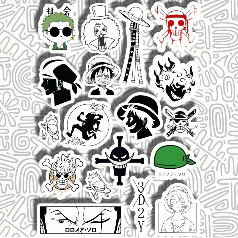 

Sticker One Piece Aesthetic || stiker anime zoro luffy