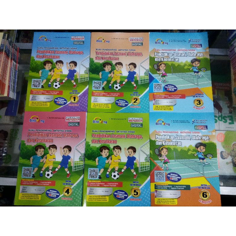 BINTANG PJOK KELAS 1-6 smt 2