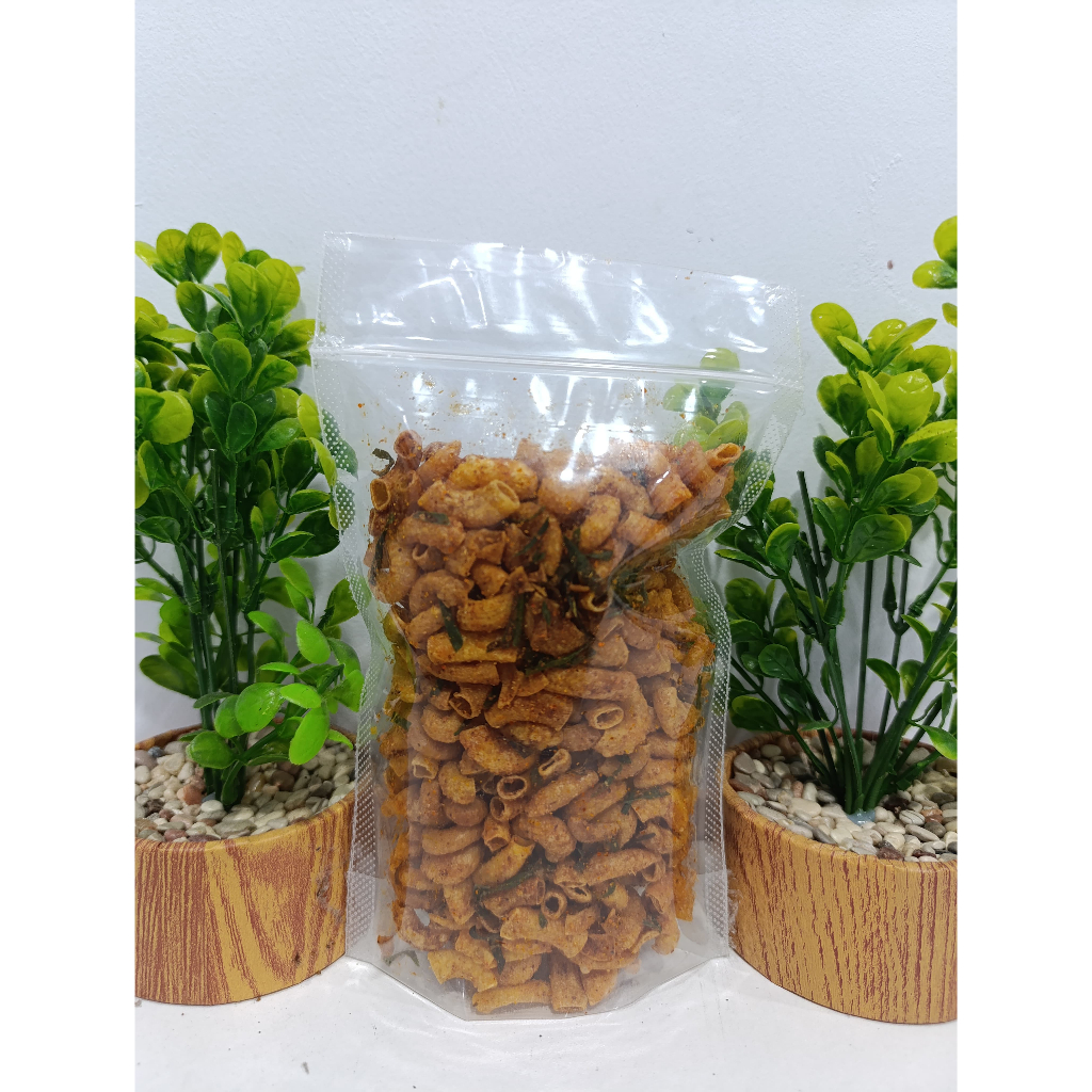 

MAKARONI Pedas Aroma Daun Jeruk mang PEDO Gurih Renyah Asli Khas Tasikmalaya 100gr/Cemilan / makanan