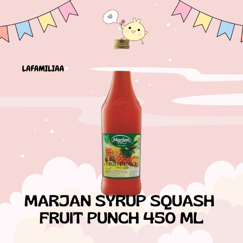 

Marjan syrup squash delight fruit punch 450 ml