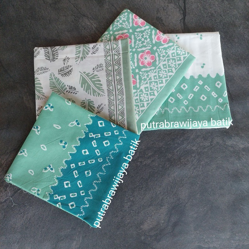 Set kain batik dan embos kain batik atasan batik kain batik printing Grosir kain batik pekalongan