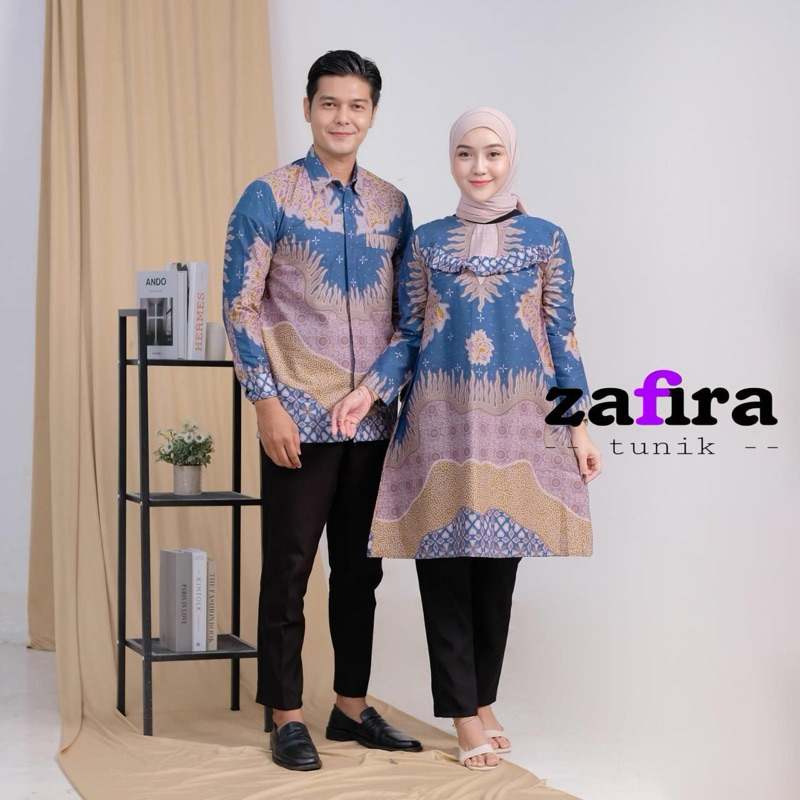 Batik Tunik Couple Modern Set Pakaian Couple Kemeja Batik Pria Premium Baju Batik Couple Terbaru 202