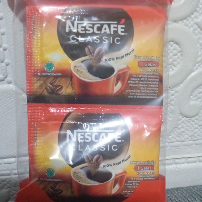 

Nescafe Classic Kopi Murni 10x2g