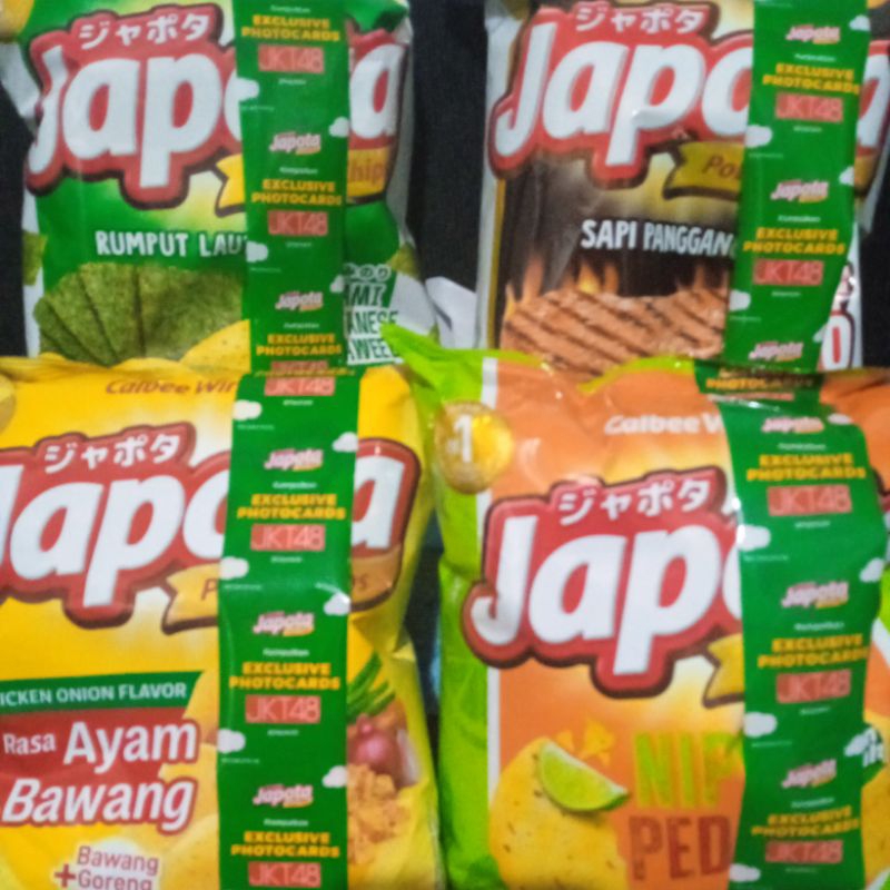 

japota rasa rumput laut/rasa sapi panggang/rasa ayam bawang/rasa nipis pedas