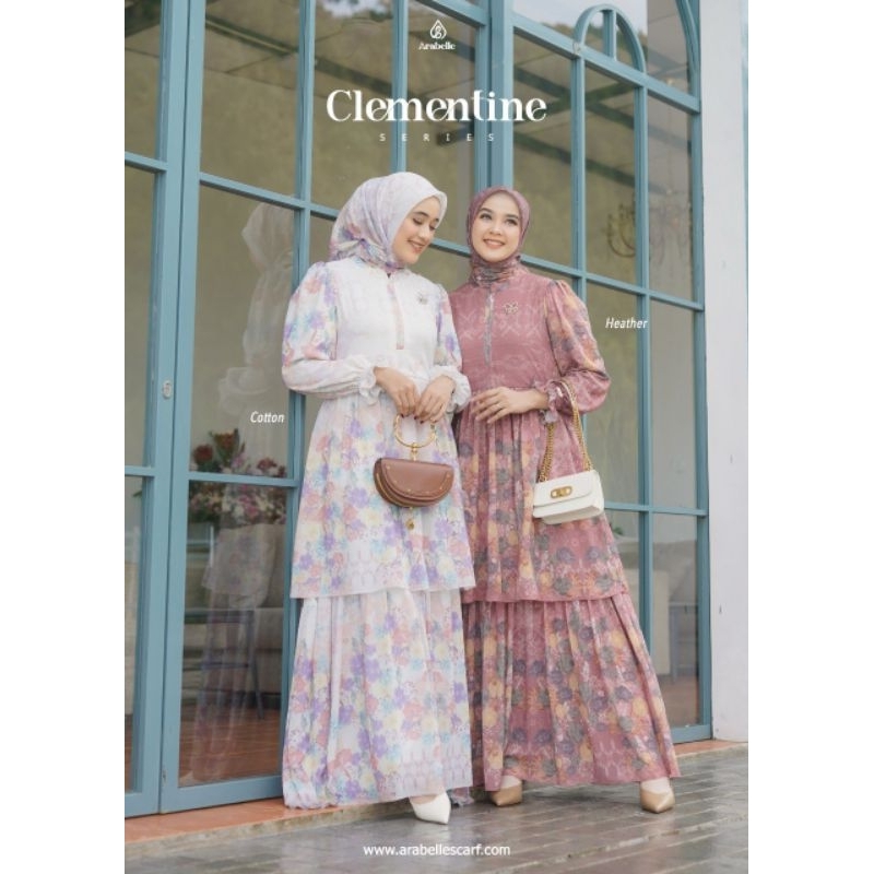 Arabelle Scarf Official/Clementine Dress Series/gamis arabelle terbaru 2025