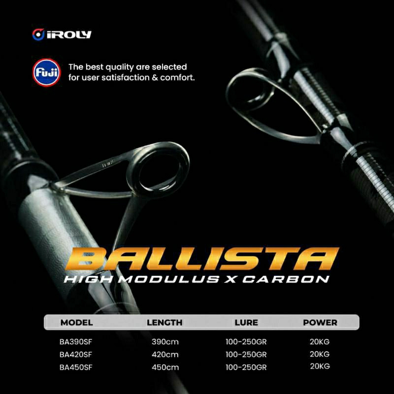 JORAN IROLY BALLISTA 390 & 450 - JORAN PASIRAN - JORAN SAMBUNG 3 - HIGH MODULUS CARBON - X-CROSS CAR