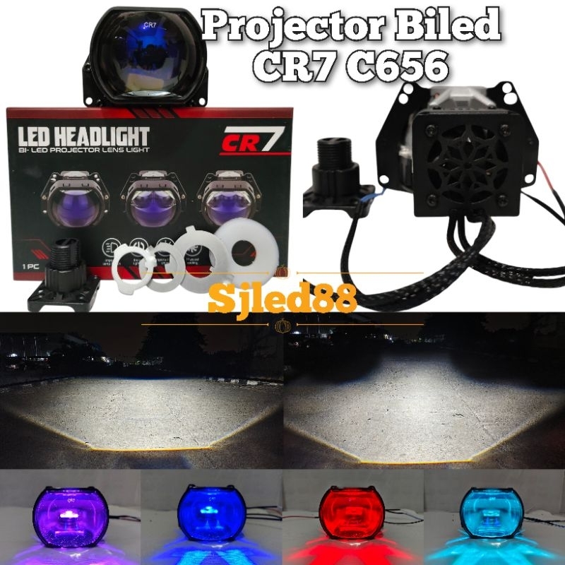 Lampu Utama Biled CR7 C659 - Biled 3inc Blue Lens