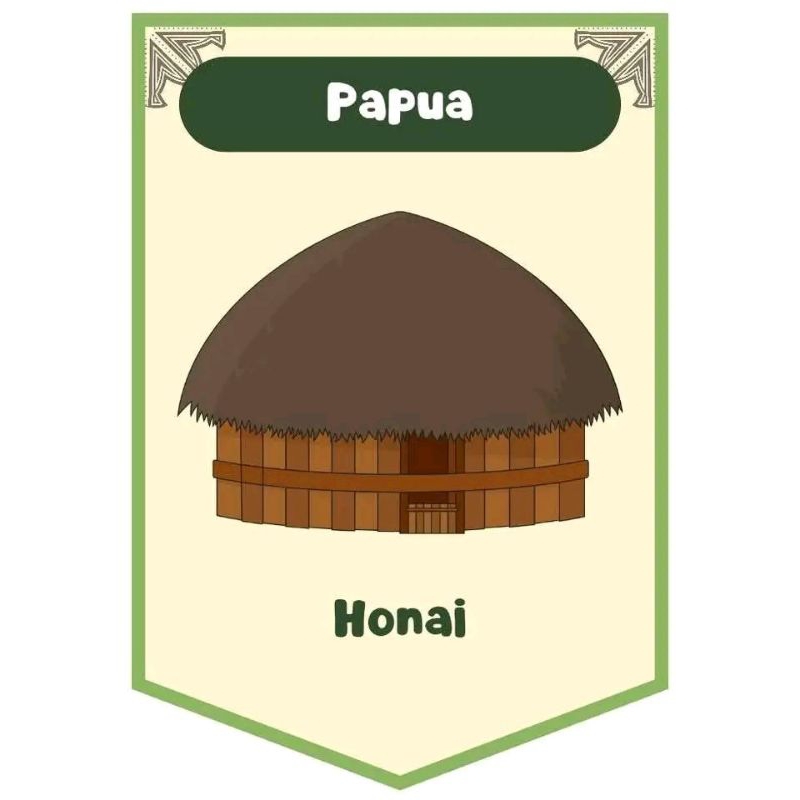 

rumah adat kardus papua 20x15