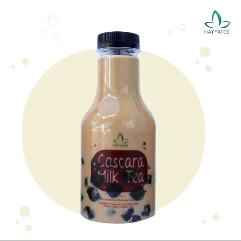 

Cascara Milk Tea Hayyatee - Boba