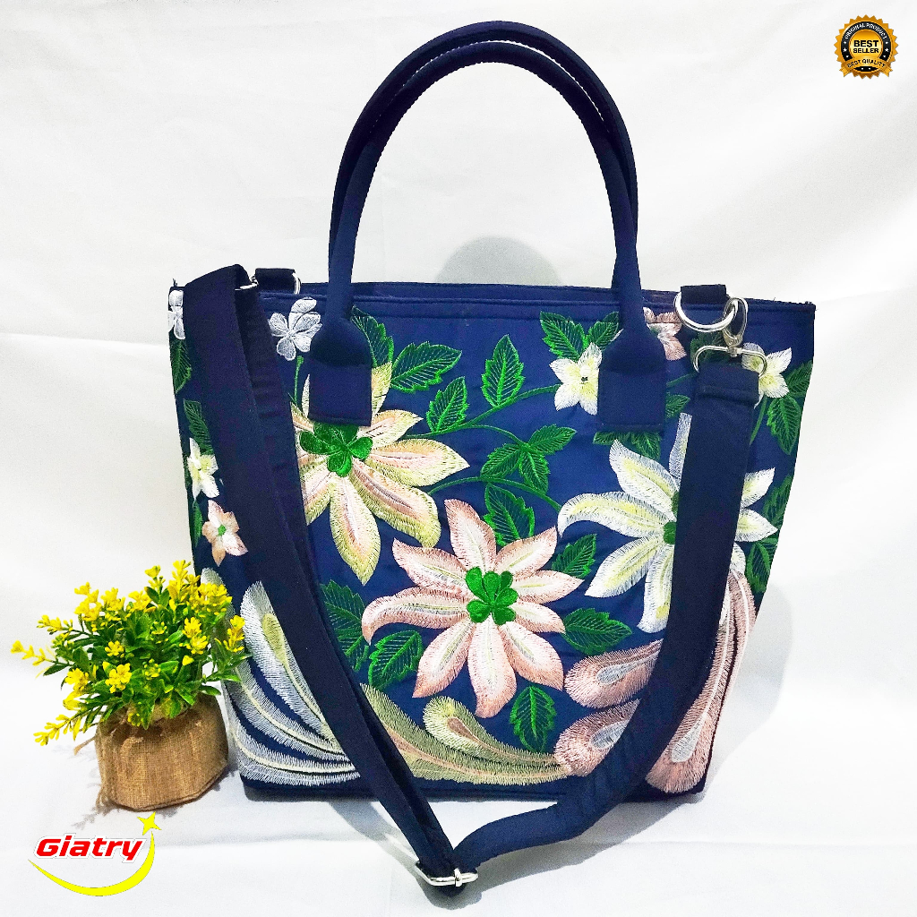 Tas Selempang Bordir / Tas Bintang Merak tas jinjing dan selempang full bordir tas wanita