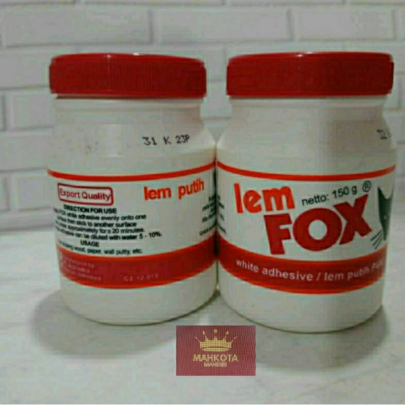 

Lem Fox Putih PVAC Botol 150 grm