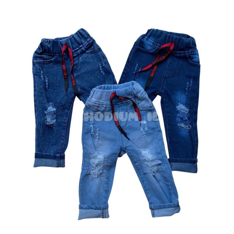 RIPPED JEANS LAPIS PREMIUM celana panjang anak laki laki usia 1-12 tahun