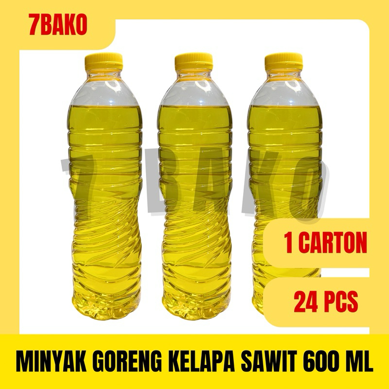 

24 Pcs Minyak Goreng Kelapa Sawit 600 ml / 1 Carton