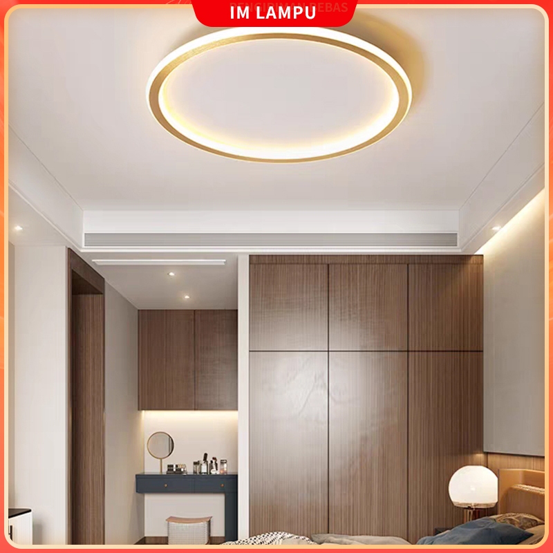 Lampu PLafon bulat sederhana lampu PLafon teras LED lampu PLafon balkon/kamar mandi/kamar tidur