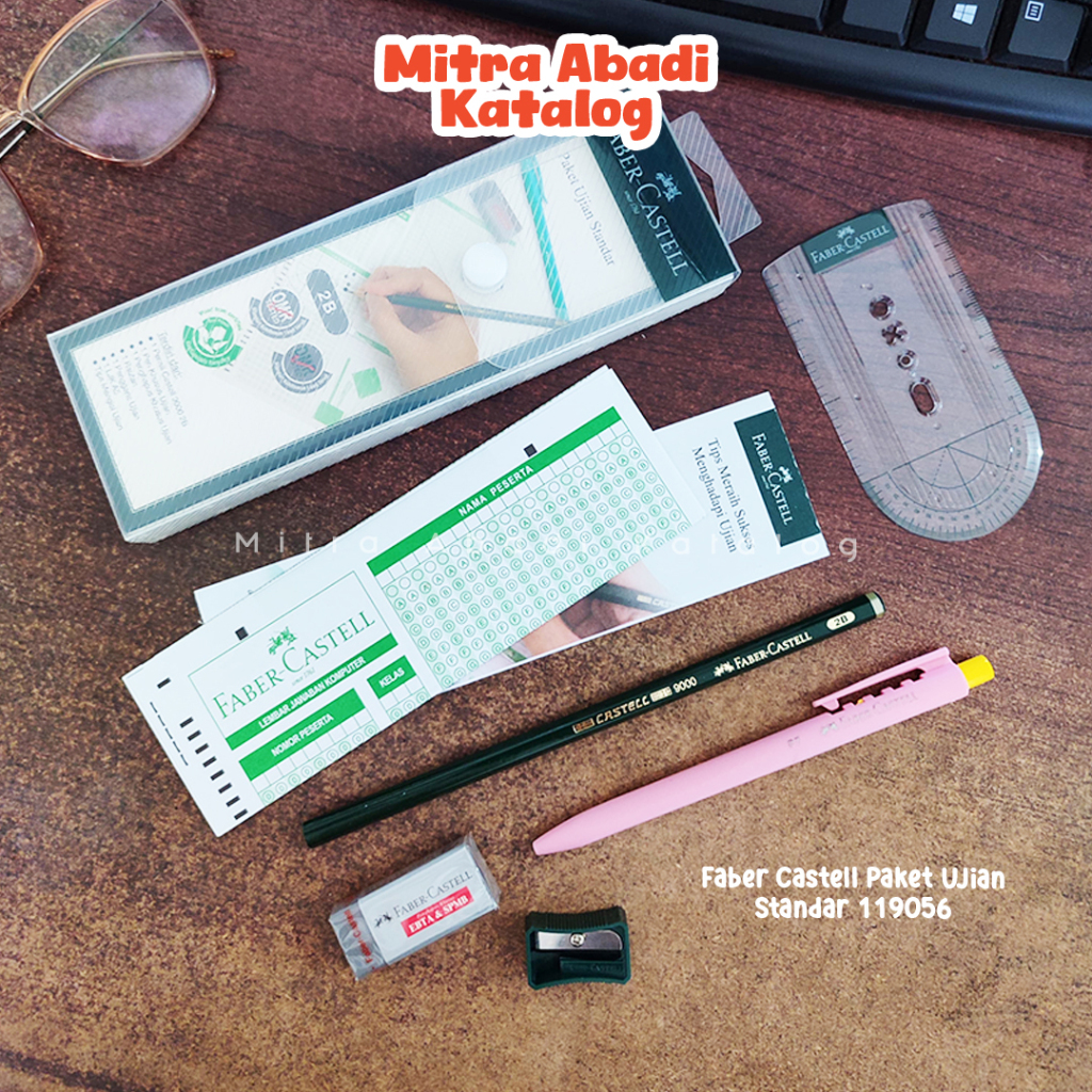 

PAKET UJIAN STANDAR FABER CASTELL 119056 / stationery set tempat pensil faber castel ujian nasional ebta spmb pensil 2b penggaris exam un uas alat tulis atk sekolah kuliah kantor murah / mitra abadi katalog jogja