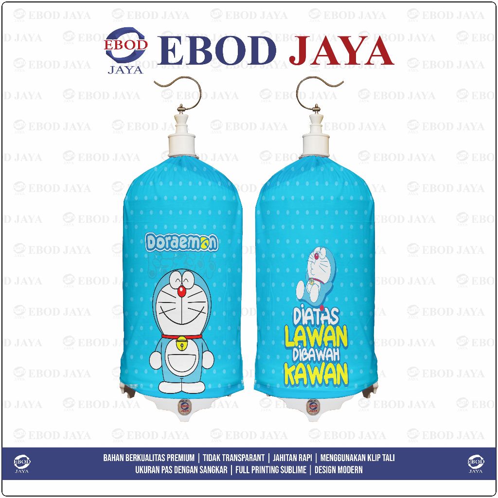 KERODONG FULL PRINTING SANGKAR LOVEBIRD - DORAEMON