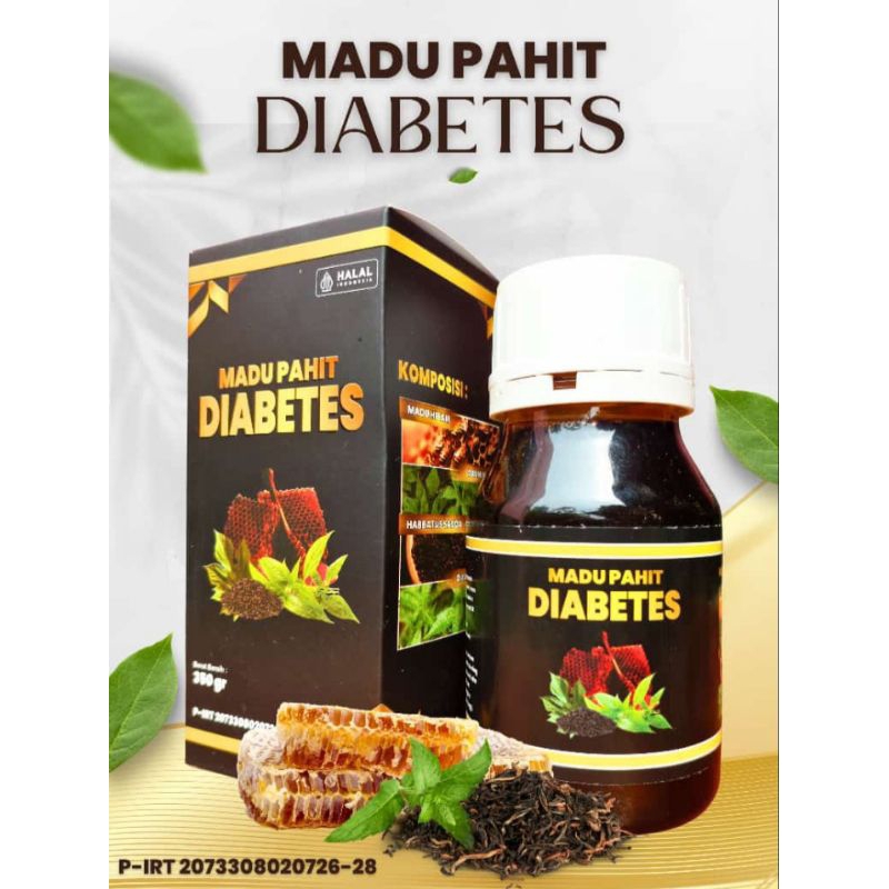 

Madu Pahit Diabet kemasan 350gram dengan komposisi Hitam,Daun insulin,Habatusauda,dan daun sambiloto