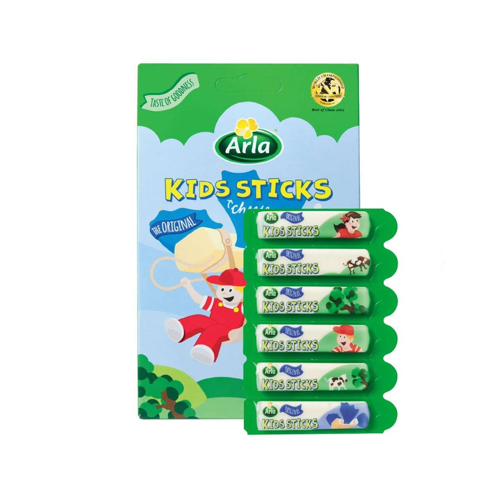 

Arla Danish Pro Arla Kids / Keju Stick Anak 108 Gr Isi 6 x 18 Gr