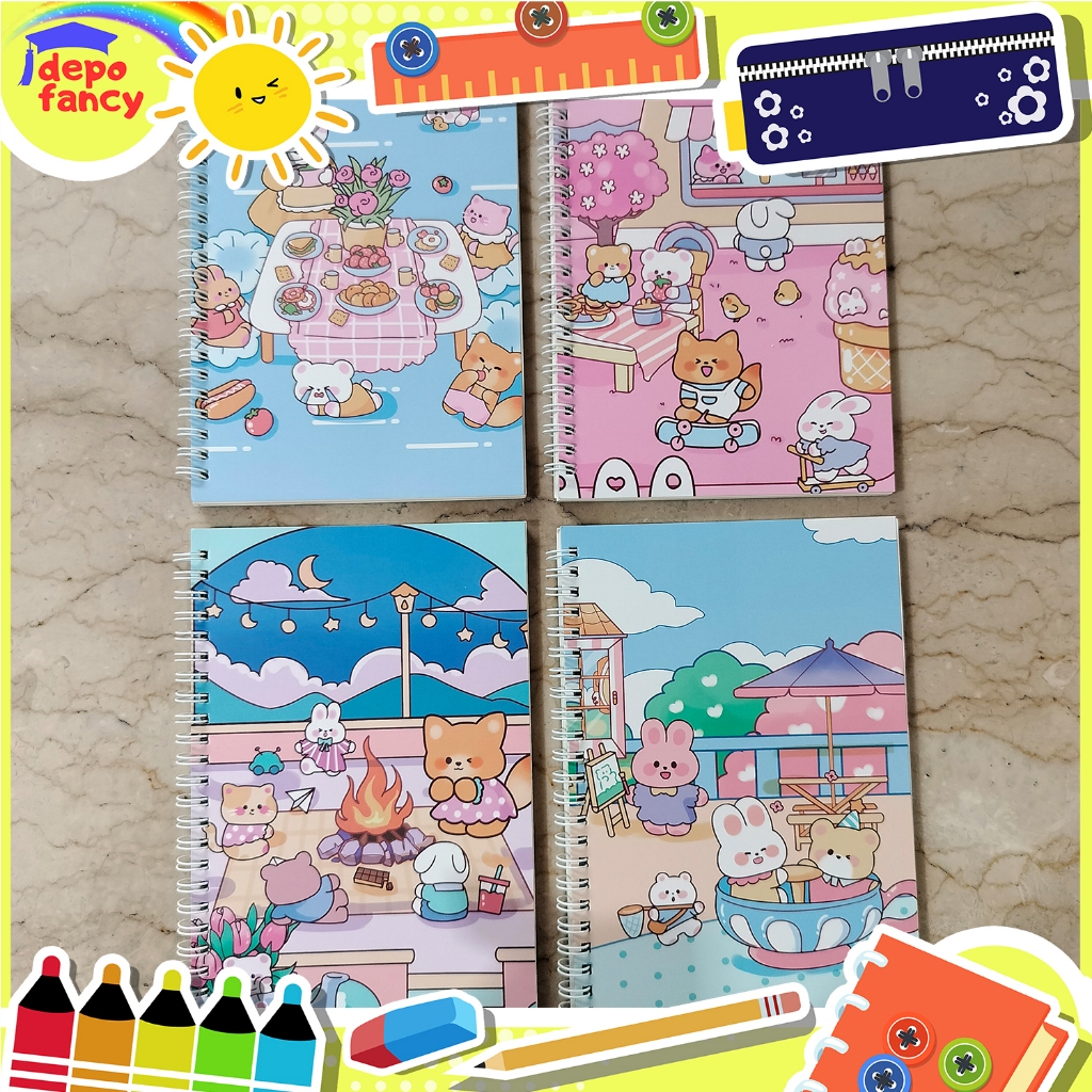 

Buku Spiral A5 32KXQB2088-937 60 lembar / Buku Tulis / Book Spiral / Buku Sekolah / Buku