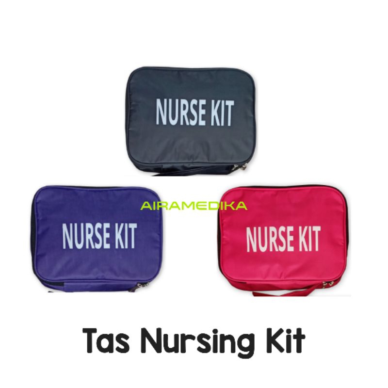Tas Nurse Kit warna Pilihan Hitam, Abu2, Merah Muda, Ungu, Hijau, navy / Tas Nursing Kit / Tas Medic