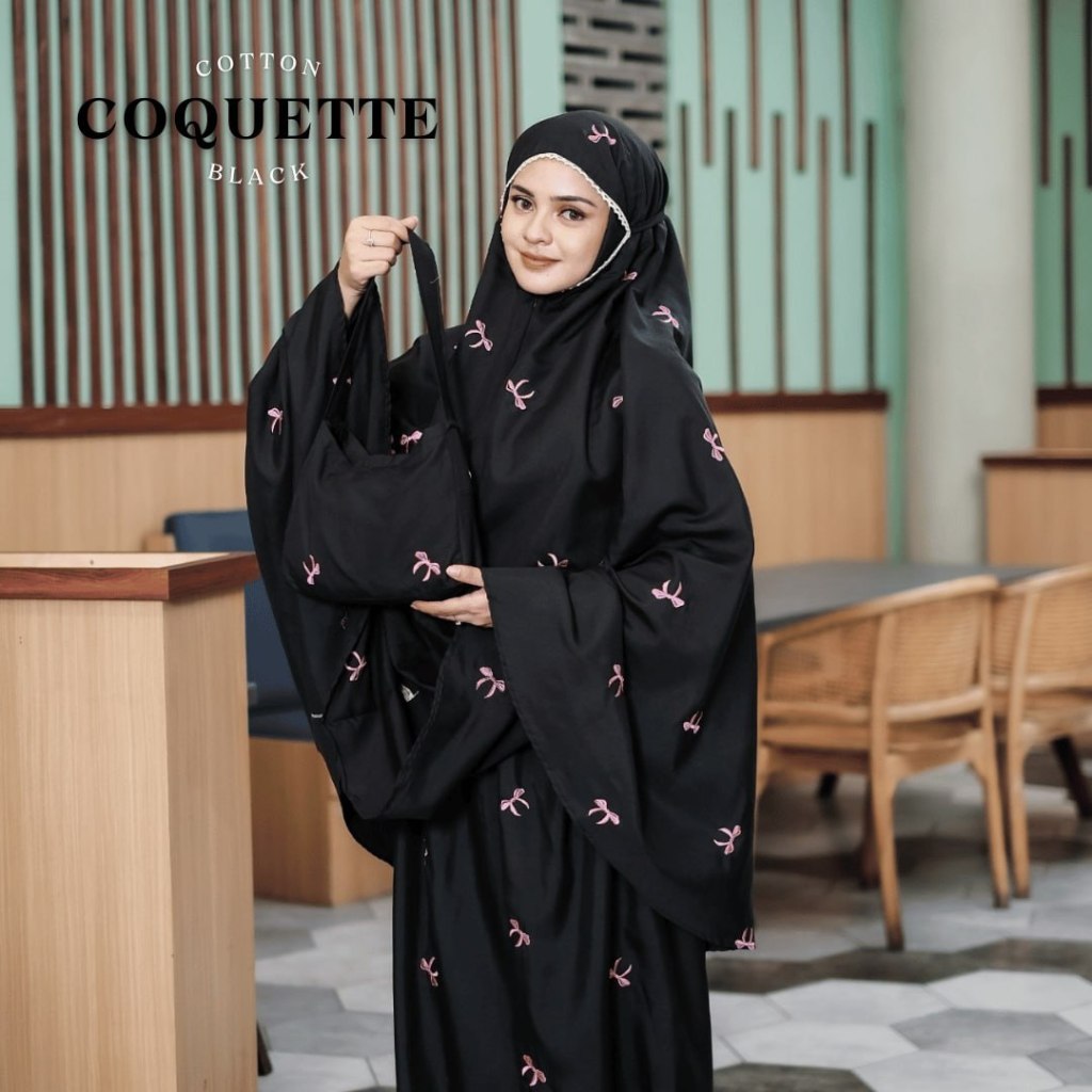 mukena bordir terbaru 2025 travel elegant mewah couple dewasa ibu dan anak perempuan cotton micro pr