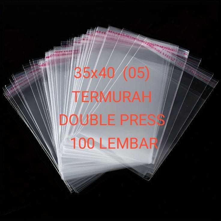 

35x40 05 100 PCS 25 MICRON | PLASTIK OPP SEAL BAJU GAMIS GARMEN