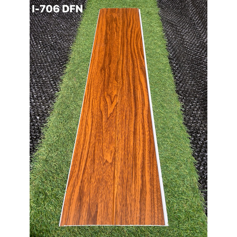 Plafon Pvc Coklat Tua Nat Serat Kayu Doff Hoda (I-706 DFN)