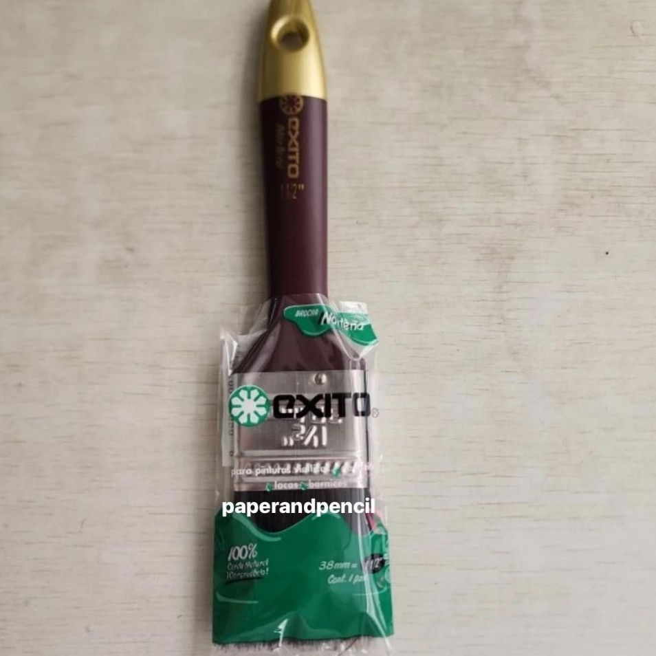 

Kuas Cat EXITO 1 1/2” / Kuas Gagang PVC Bulu Hitam EXITO 1 1/2” Inch