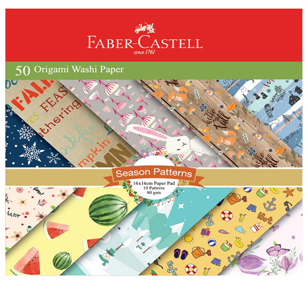 

ORIGAMI / KERTAS LIPAT / ORIGAMI MOTIF / KERTAS LIPAT MOTIF / ORIGAMI 16 X 16 CM FABER CASTELL