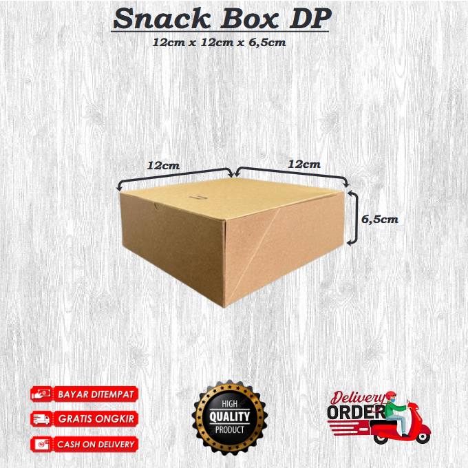 

Rakitan Snack Box - Kemasan 12 x 12 DP - Dus Snack Kotak Kemasan Polos