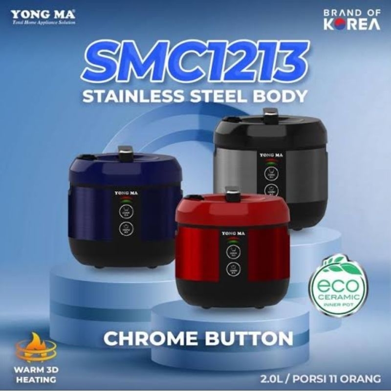 RICE COOKER MAGIC COM YONGMA YONG MA SMC 1213 SMC1213 B N R INNER POT PANCI ECO CERAMIC KERAMIK WING