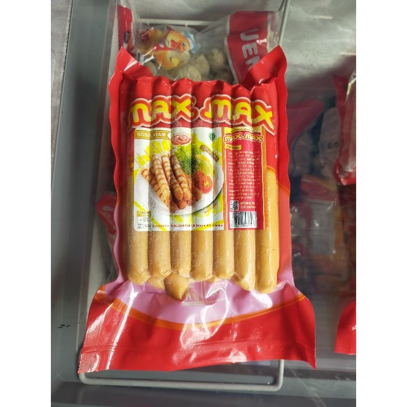 

Max Sosis Ayam 500 gr 15 btg