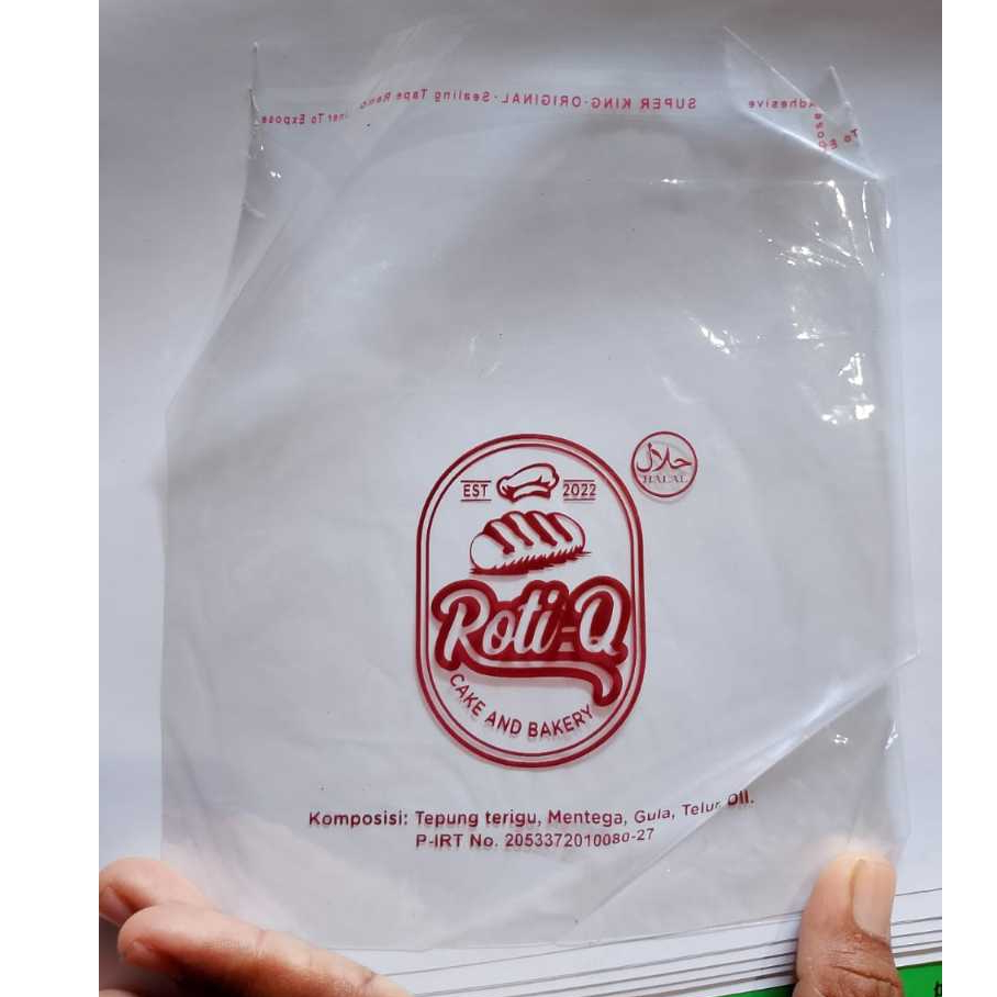 PLASTIK OPP ROTI 15X15