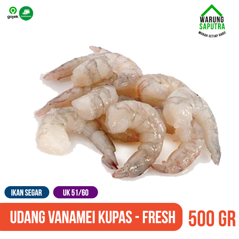 

Udang Putih Kupas Bersih Segar 500 g