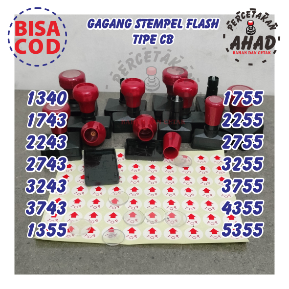

Gagang Stempel Flash / Warna 1340 1743 2243 274 3243 3743 1355 1755 2255 2755 3255 3755 4355 5355