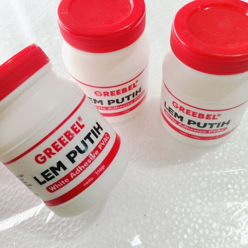 

GREEBEL LEM PUTIH - WHITE ADHESIVE PVAC - LEM SERBA GUNA 150GR