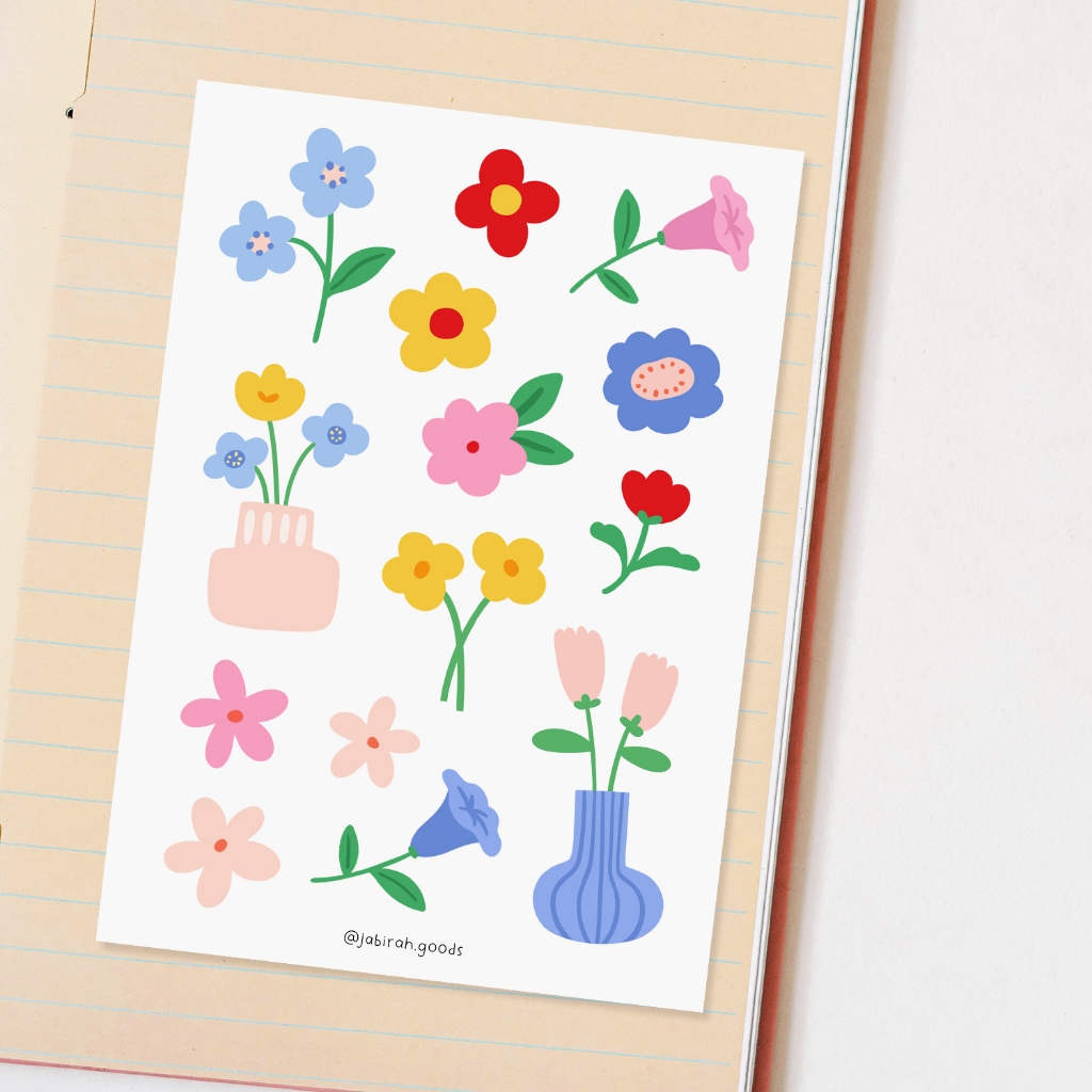 

Journal Sticker - Playful Flowers - Jabirah
