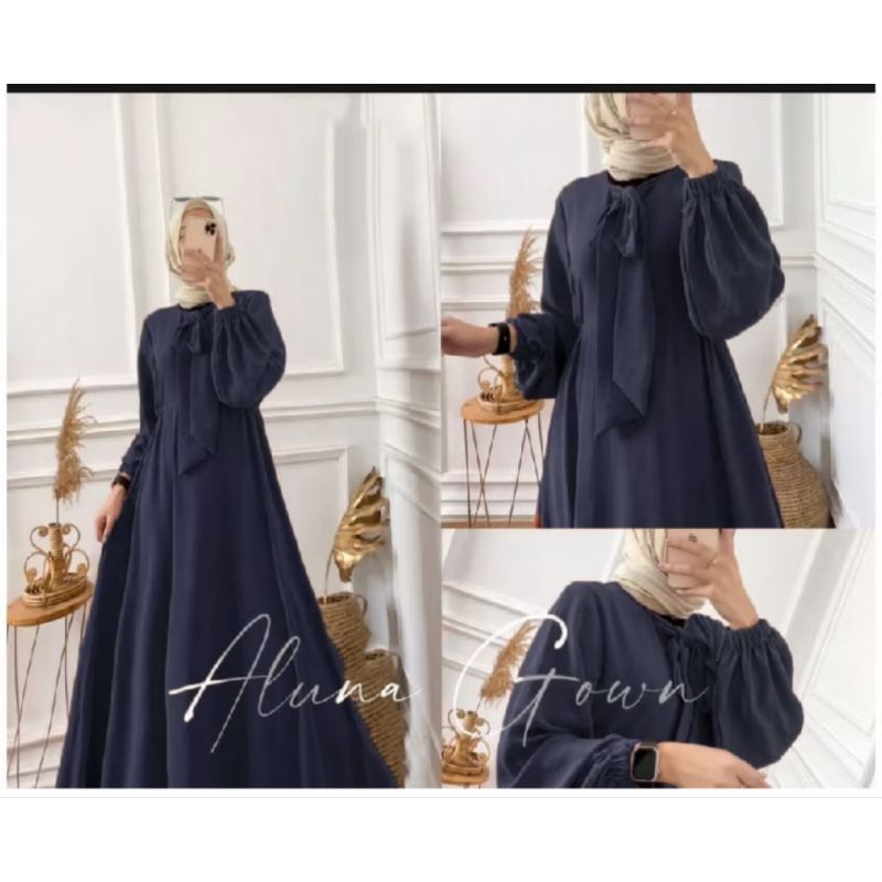 Gamis Aluna Gown Dress Wanita