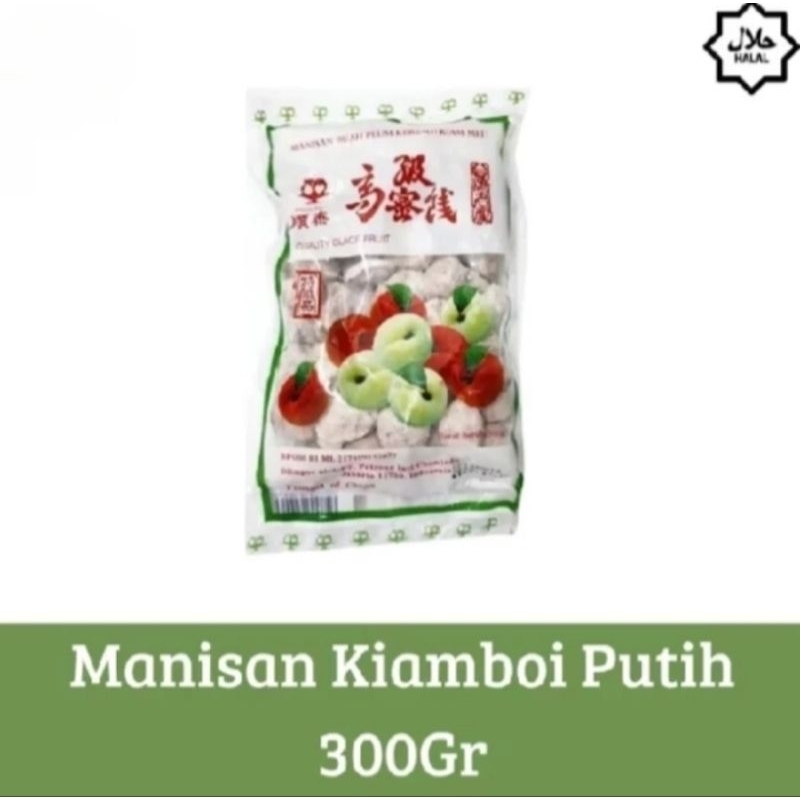 

Manisan Kiamboy Putih Manisan Buah Plum Kering ( Kiam Mei ) 300gr Halal