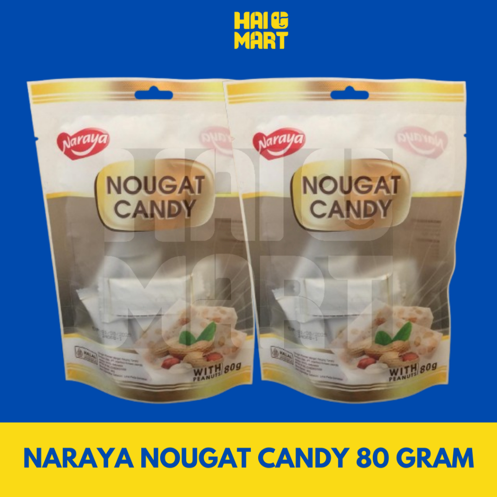 

NARAYA NOUGAT CANDY WITH PEANUTS 80 GR | NARAYA PERMEN KACANG TANAH IMPORT