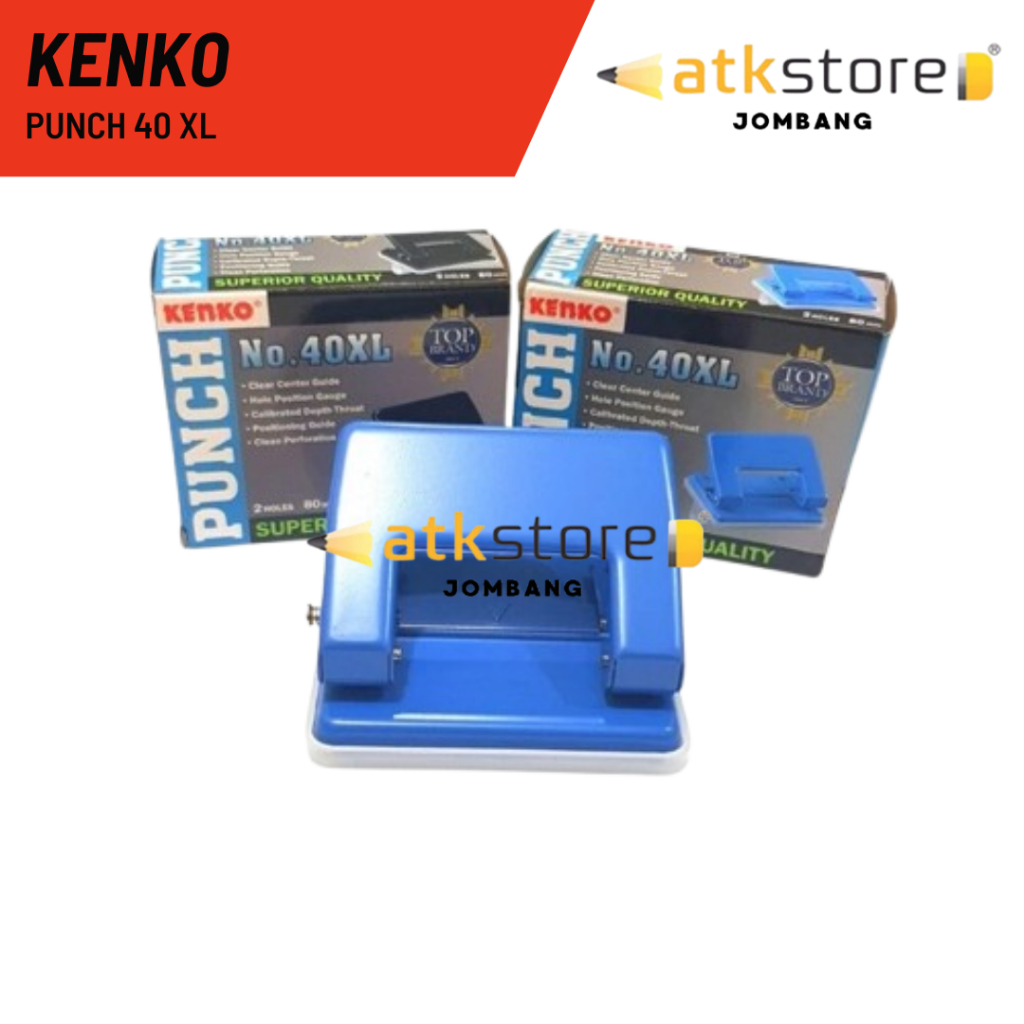 

KENKO Punch 40 XL / Pelubang Kertas Kenko / Pembolong Kertas Kenko