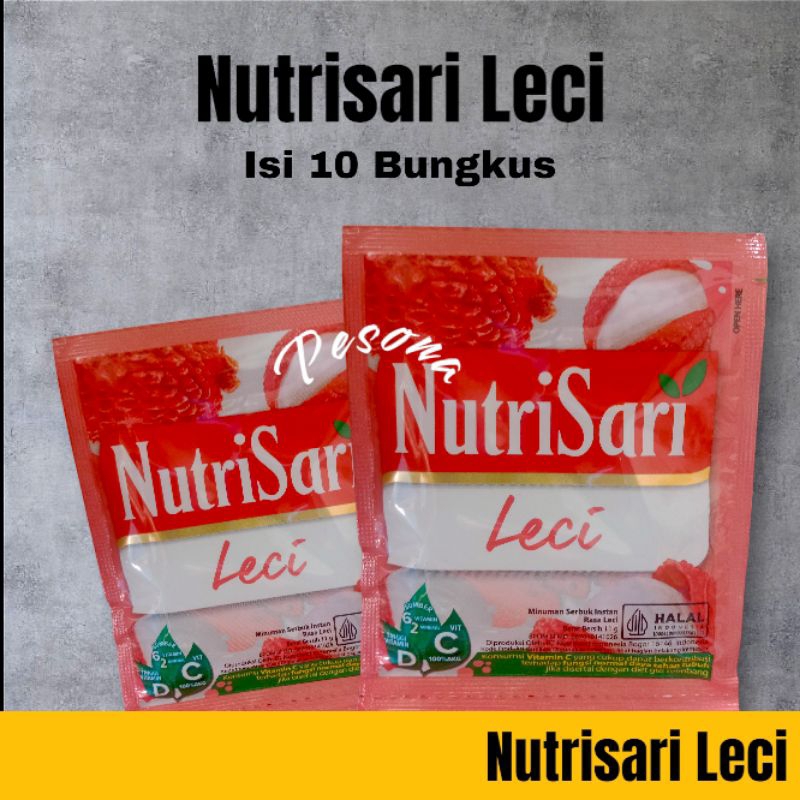 

Nutrisari Leci 1 renceng 10 bungkus Nutrisari lechy, lechy, minuman leci, rasa leci, Sirup Leci, Es teh leci, Lechy tea