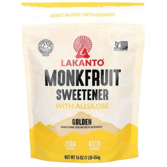 

LAKANTO Monkfruit Sweetener with Allulose Golden 454gr