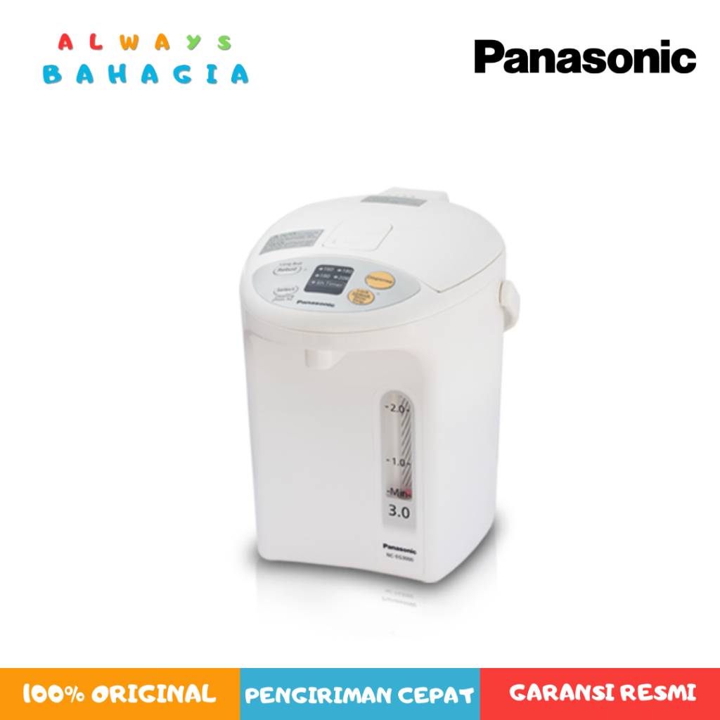 Panasonic NC-EG3000 Pemanas Air Listrik 3 Liter, Pink & White