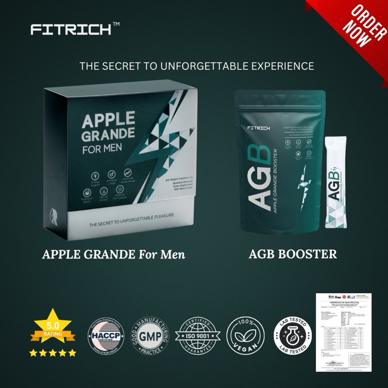 

APPLE GRANDE For Men Plus AGB Booster Botanical Drink