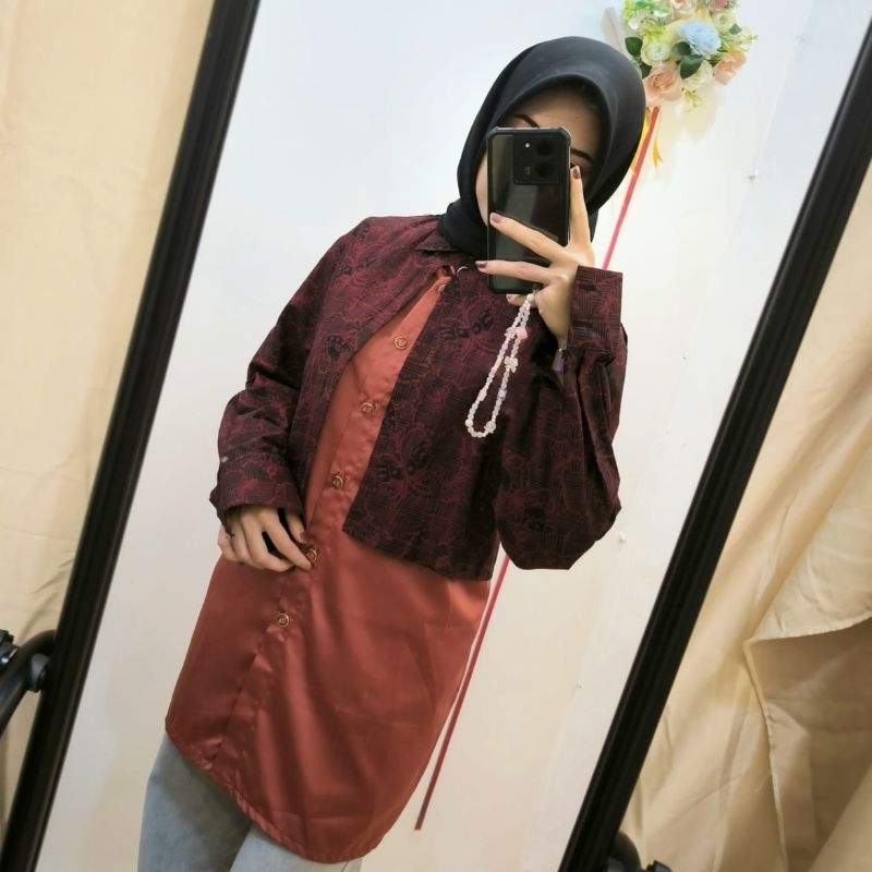 RN Batik Inouta | Baju atasan rompi motif batik