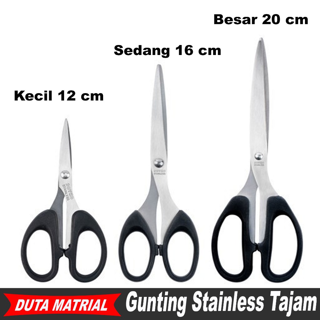 

Gunting Kertas Kecil Sedang Besar / Gunting Kertas Stainles Tajam